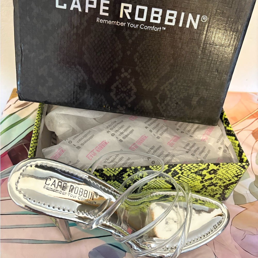 Cape Robbin Silver Strappy Heels